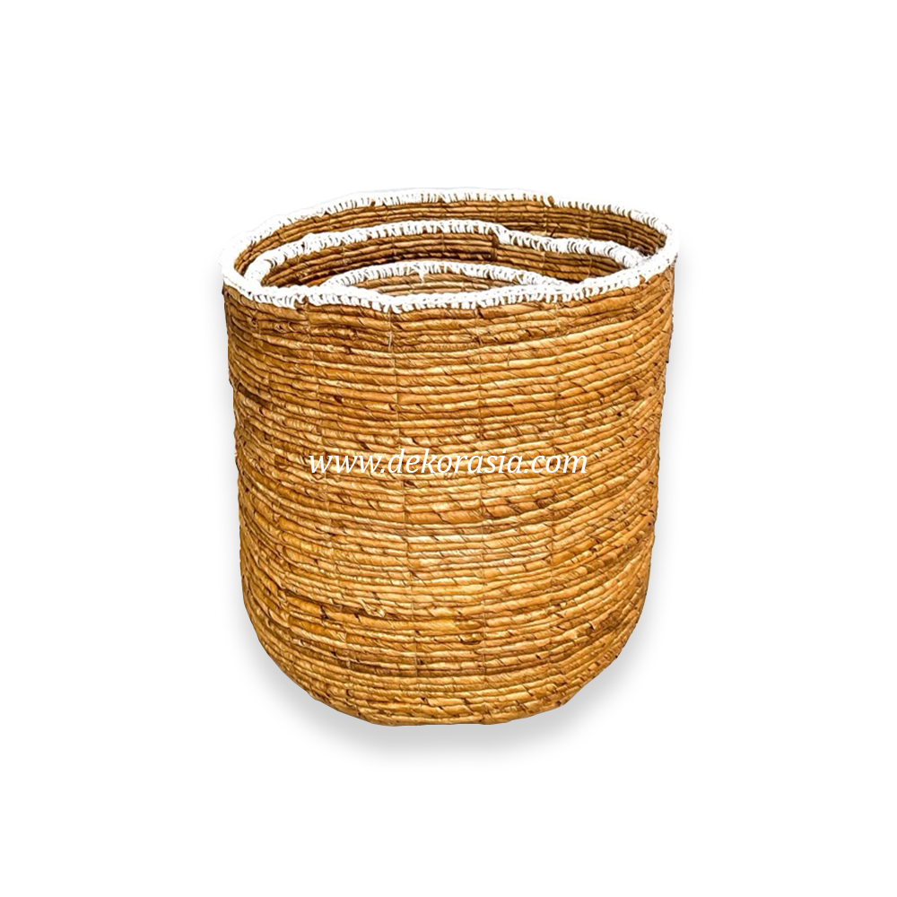 Woven Rope Storage Basket, Woven Banana Basket (Set 3)